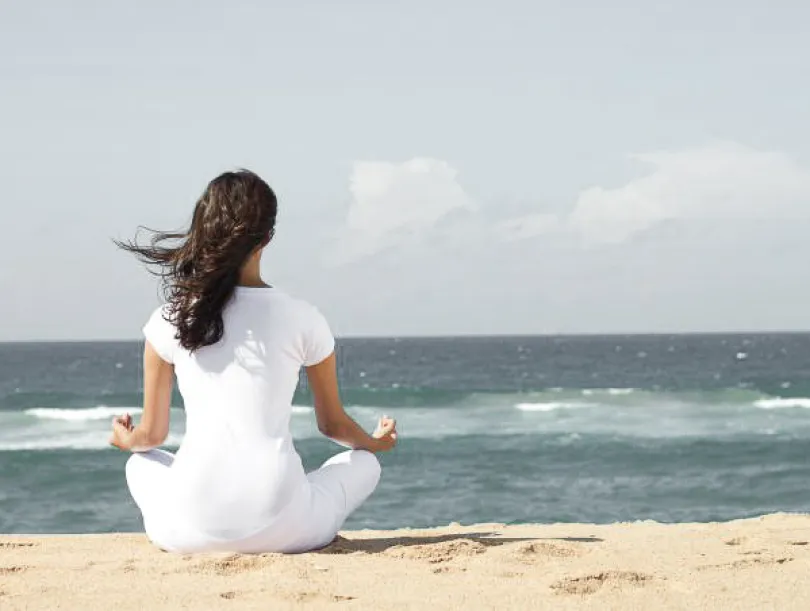 Yoga with the roar of the surf